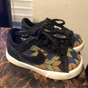 Nike Blazer Low N7 Suede Black Citron Pulse Size 5C